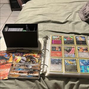 Pokemon Card Collection with Binder and Box